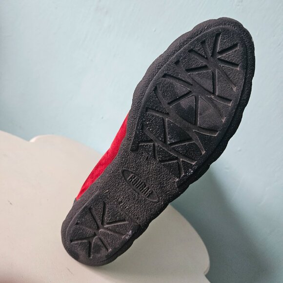 Vintage Cougar Leather Winter Snow Boots Shoe Canada Green mukluk Faux fur lined - Picture 10 of 11